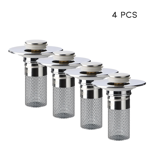 MCOIKY® Sink Drain Strainer with Removable Stainless Steel Basket Ex