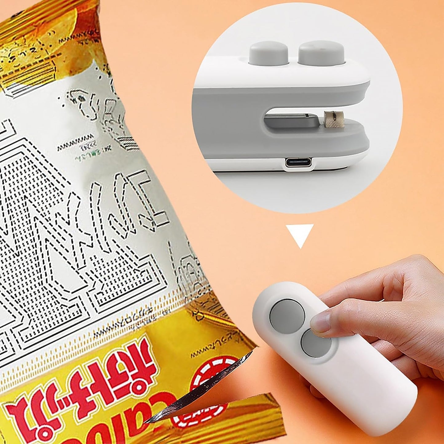 MCOIKY® 2-in-1 Mini Heat Sealer -  Seal & Cutter (C)