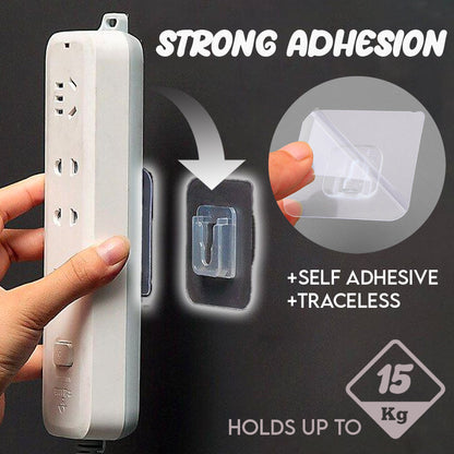 MCOIKY® Double-Sided Self Adhesive Hooks , 1 pack@ 10pcs
