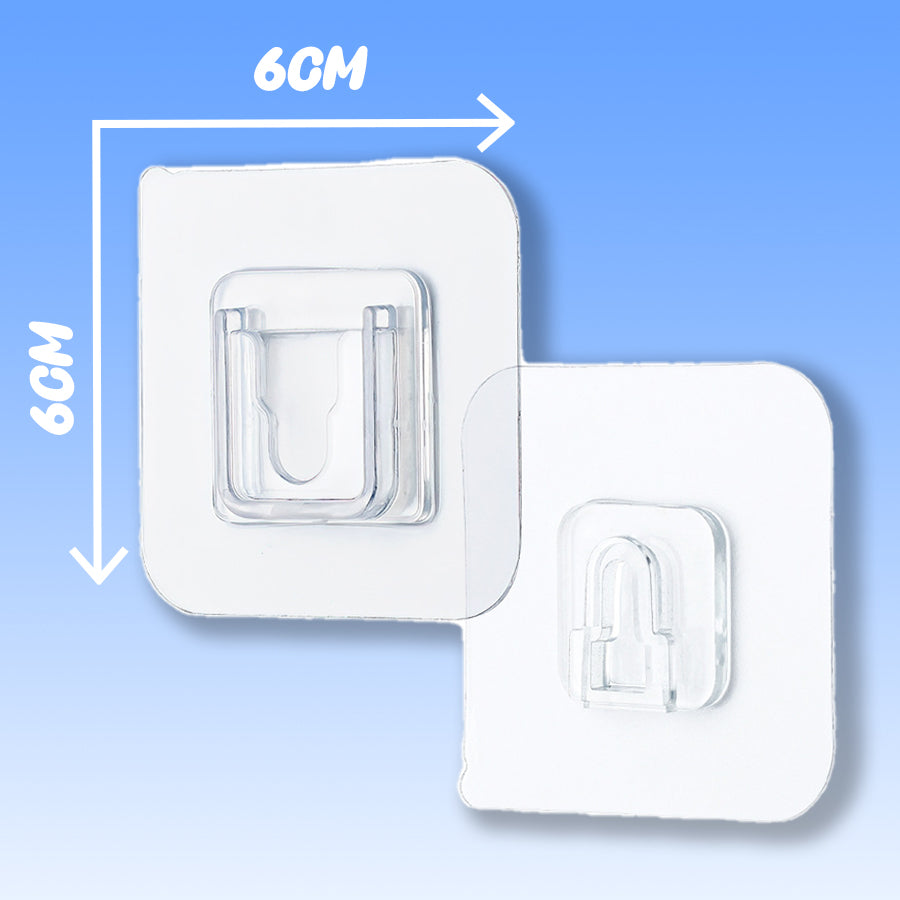 MCOIKY® Double-Sided Self Adhesive Hooks , 1 pack@ 10pcs