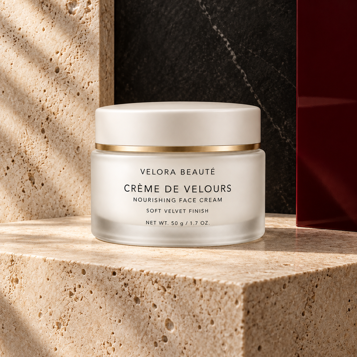 Crème de Velours, VELORA BEAUTÉ luxury campaign poster