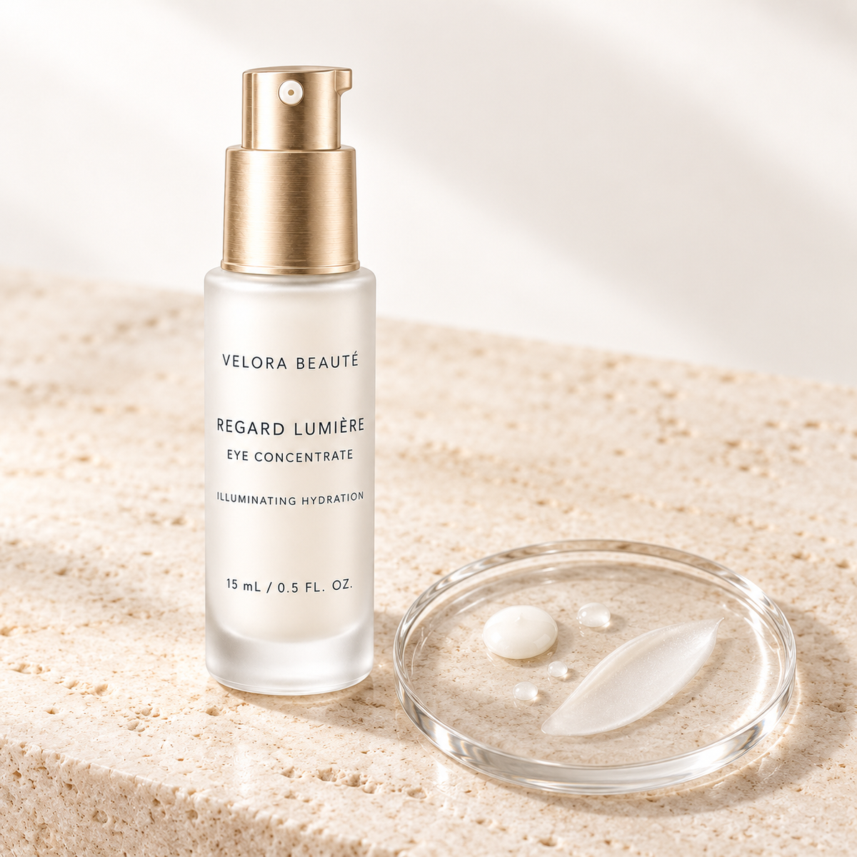 Regard Lumière Eye Concentrate, lightweight eye emulsion texture detail