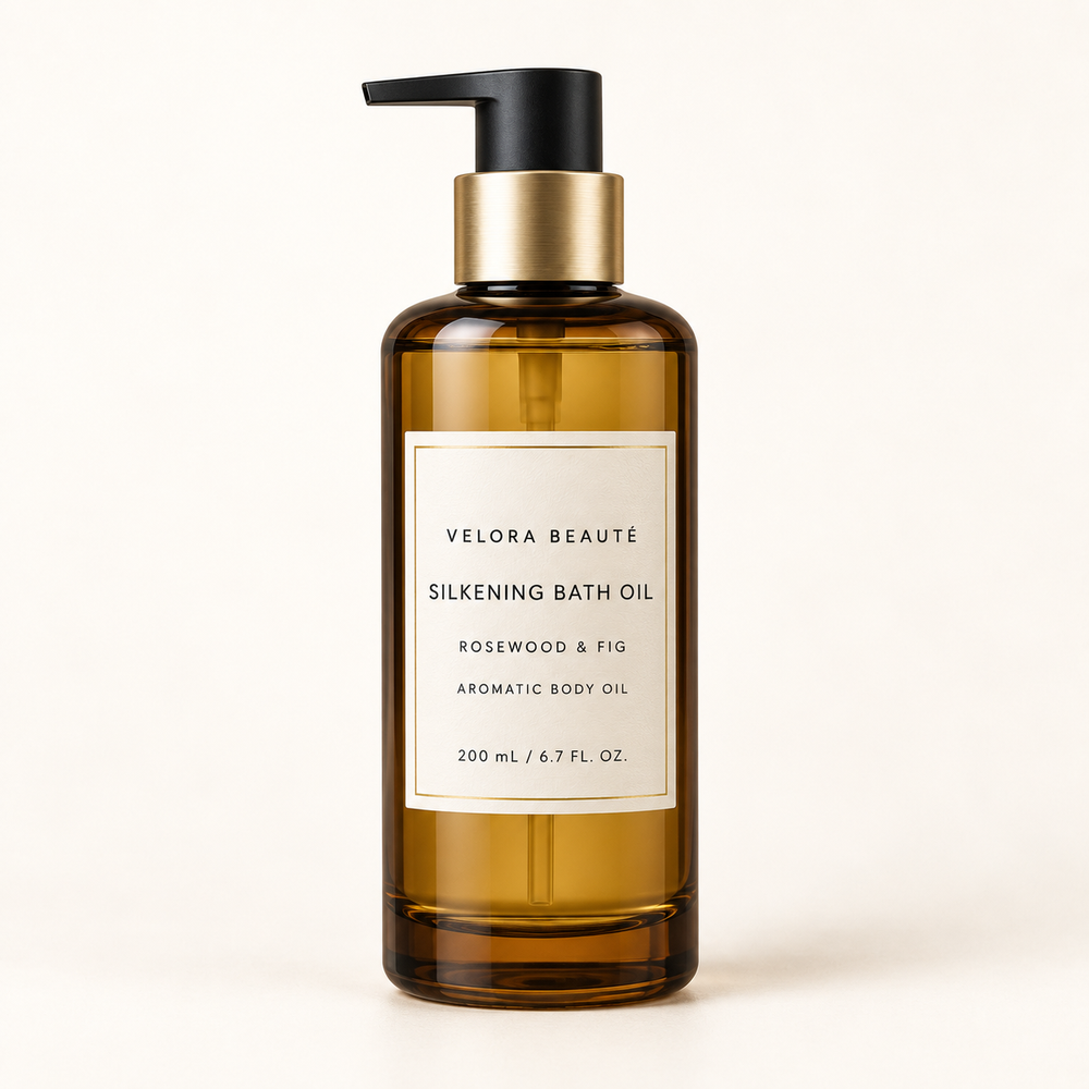 Silkening Bath Oil by VELORA BEAUTÉ, front-facing product main image