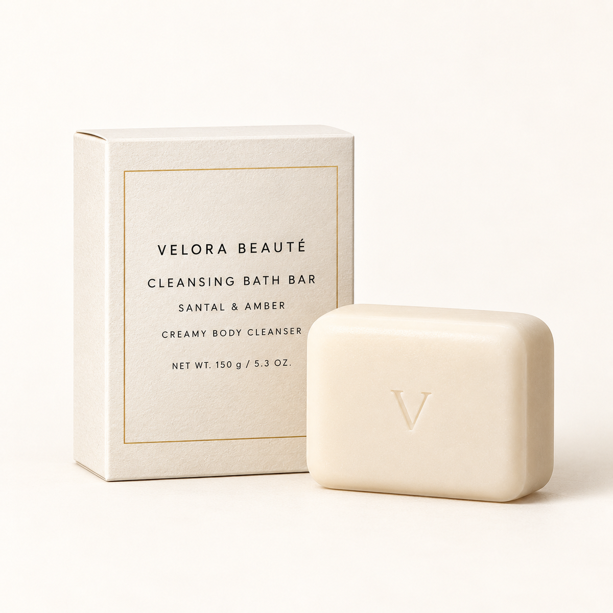 Cleansing Bath Bar by VELORA BEAUTÉ, front-facing product main image