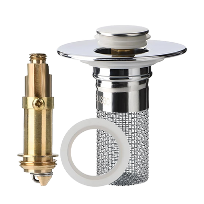 MCOIKY® Sink Drain Strainer with Removable Stainless Steel Basket Ex