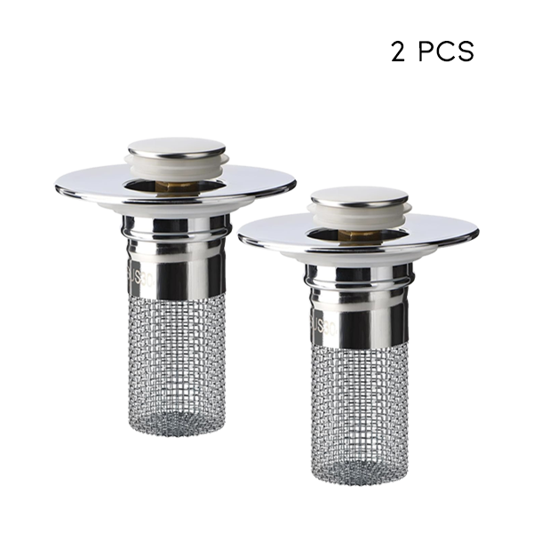 MCOIKY® Sink Drain Strainer with Removable Stainless Steel Basket Ex